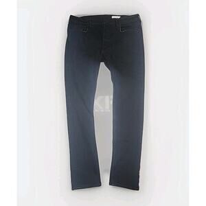 All Saints Jeans Mens 36 Black Cigarette Skinny Slim Dark Wash Button Fly Denim